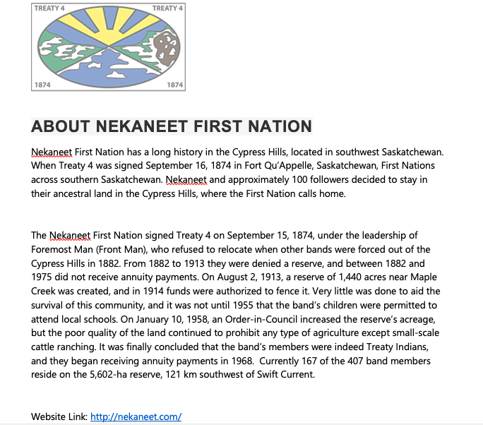 About the Nekaneet